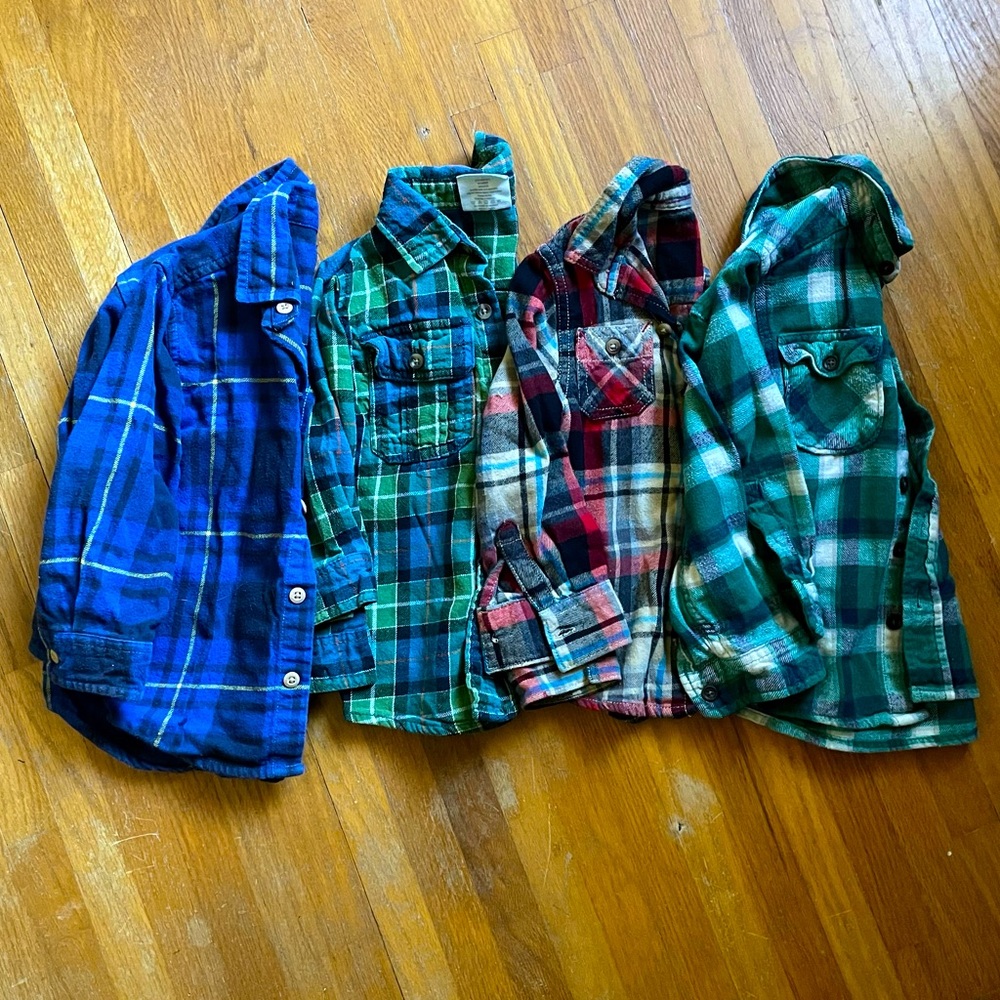3T Flannel shirts